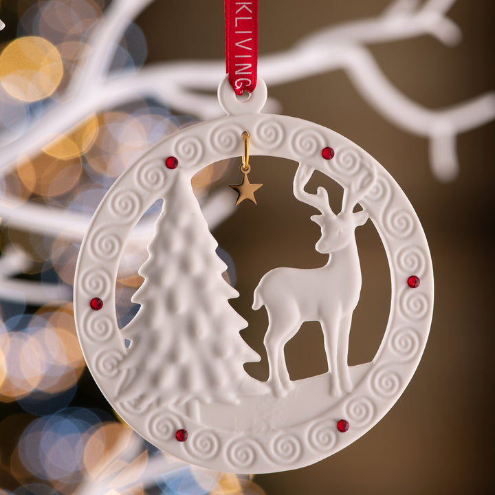 Belleek Living Reindeer Ornament