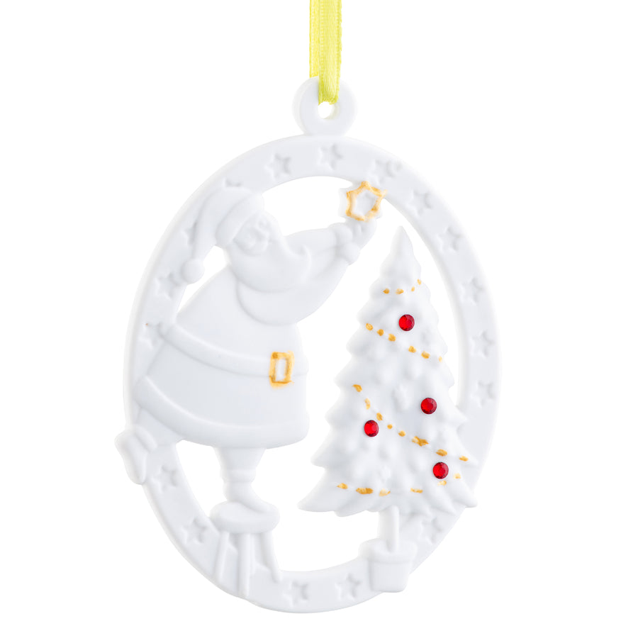 Belleek Living Santa Tree Barnardo's Ornament