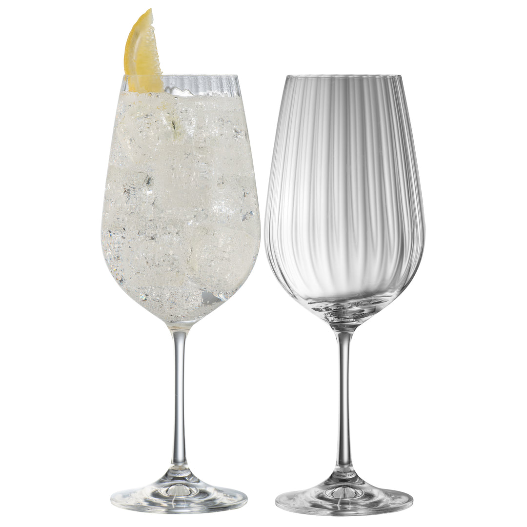 Galway Crystal Erne Spritz/Goblet Pair