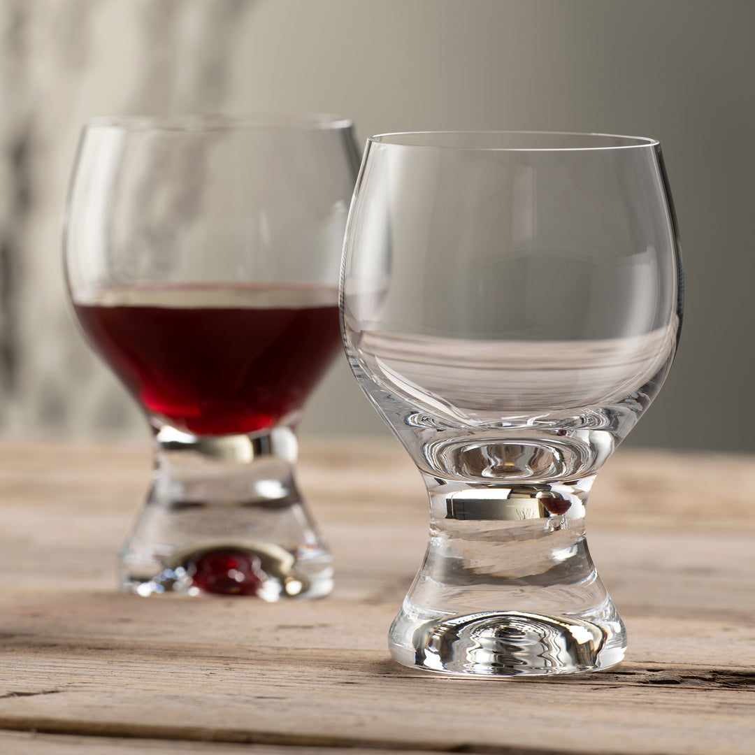 Galway Crystal Elegance Footed Tasting Glass Pair