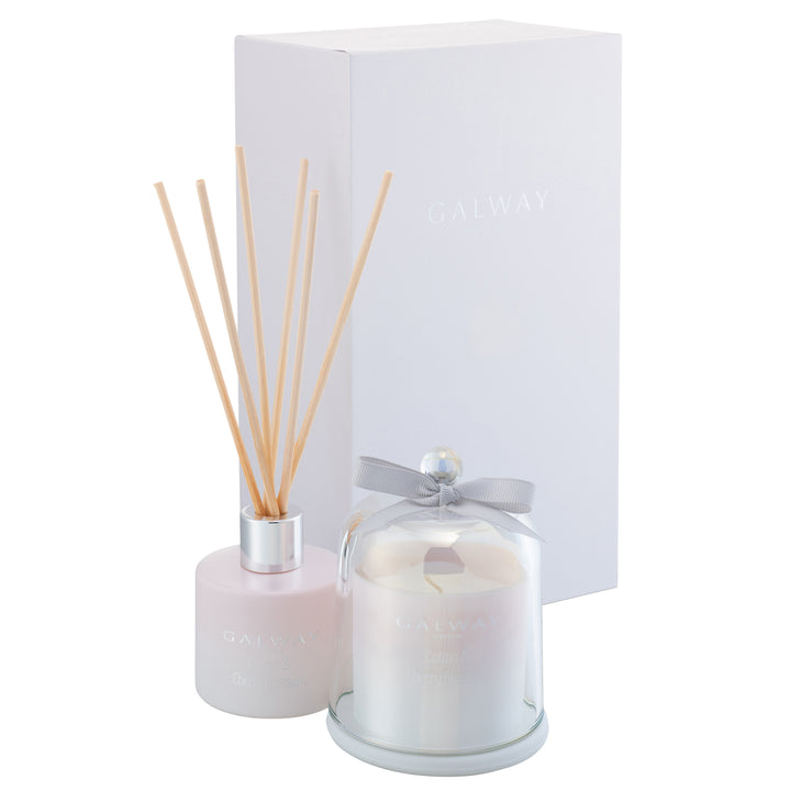 Galway Crystal Cotton and Cherry Blossom Gift Set