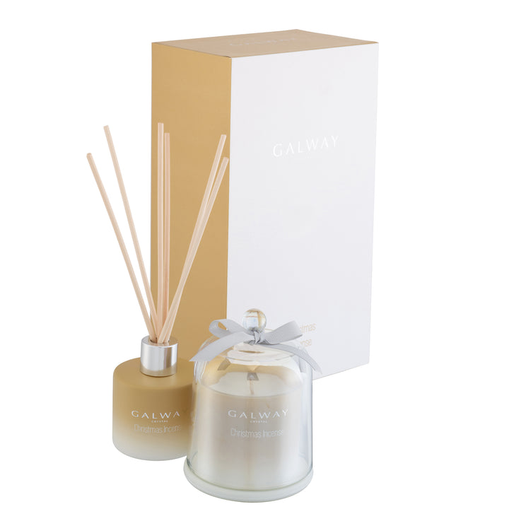 Galway Crystal Christmas Incense Gift Set